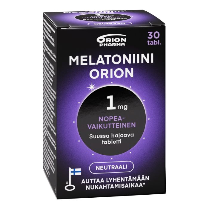 Melatoniini Orion 1 mg suussa hajoava 30 tabl kuva 5