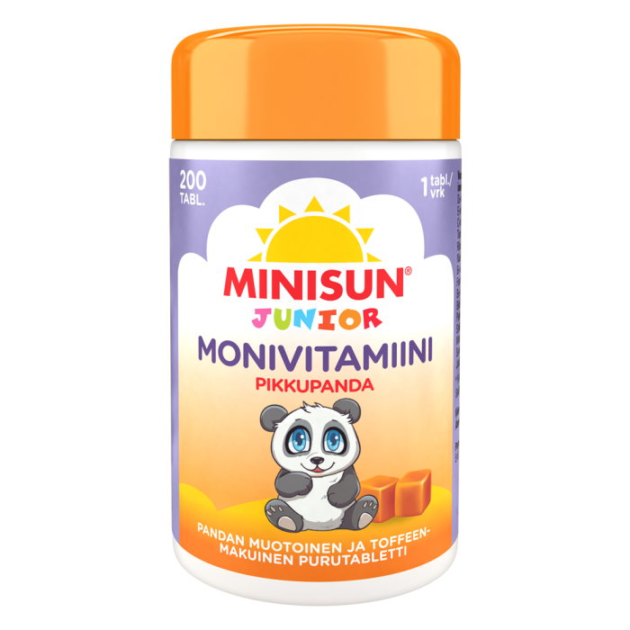 Minisun Monivitamiini Toffee Pikkupanda 200 kpl kuva 1