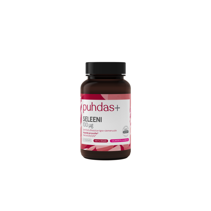 Puhdas+ Seleeni 100 mcg 60 vegekaps kuva 5