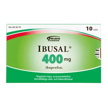 IBUSAL tabletti, kalvopäällysteinen 400 mg 10 fol