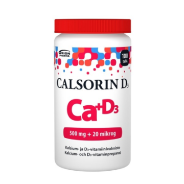Calsorin 500 mg + D3 20 mikrog 100 tabl