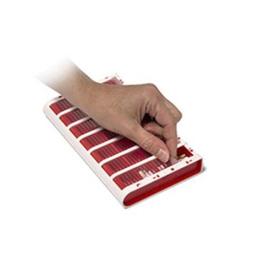 Schine Pill Box L lääkeannostelija suomenkielinen punainen 1 kpl