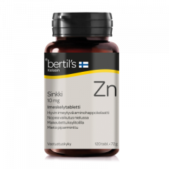 bertils Imeskeltävä Sinkki 120 kpl