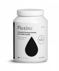 Apteq Fluzinc salmiakki 72 tabl