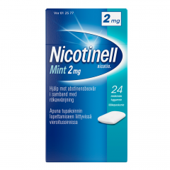 NICOTINELL MINT 2 mg lääkepurukumi 24 fol